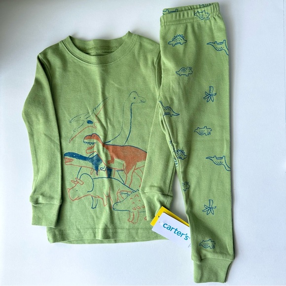 Carters Dinosaur Print Pajamas - Picture 1 of 6